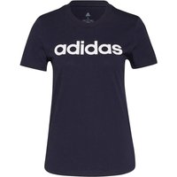adidas Linear T-Shirt Damen in dunkelblau von Adidas