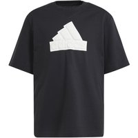 adidas Logo T-Shirt Jungen in schwarz, Größe: 164 von Adidas