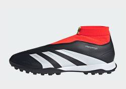 adidas Predator 24 League Laceless TF Fußballschuh - Damen, Core Black / Cloud White / Solar Red von Adidas