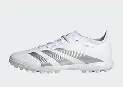 adidas Predator 24 League Low TF Fußballschuh - Damen, Cloud White / Silver Metallic / Grey One von Adidas