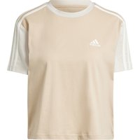 adidas T-Shirt, cropped, Baumwolle, für Damen, beige, XS von Adidas