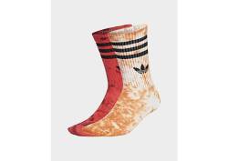 adidas Tie Dye Socken, 2 Paar - Damen, White / Orange / Bright Red von Adidas