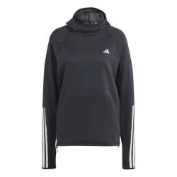 adidas W Own The Run E 3 Stripes Hoodie Damen (Schwarz M ) Fitnessbekleidung von Adidas