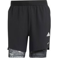 adidas Woven Power 2in1 Shorts Herren in schwarz, Größe: S von Adidas