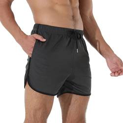 Adigaber Sport Shorts Herren Schnell Trocknend Kurze Hose Mit Tasche Fitness Training Outdoor Sporthose mit Elastische Taille von Adigaber