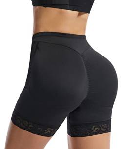 Adigau Damen Figurenformend Miederpants HüFten Po Push Up Shapewear Unterhose Bauchweg Miederhose Body Shaper Höschen Nahtlose Unterwäsche Schwarz M von Adigau