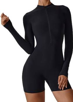 Adigau Damen Yoga Training Romper Jumpsuits Anzug, Sport, Fahrrad, Laufen, Fitness, Atmungsaktiv, Eng von Adigau