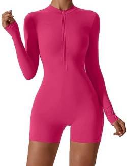 Adigau Damen Yoga Training Romper Jumpsuits Anzug, Sport, Fahrrad, Laufen, Fitness, Atmungsaktiv, Eng von Adigau