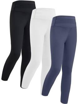 Adigau Mädchen Legging Kinder Gefüttert Fahrradhose Hohe Taille Jogginghose Training Hosen Yoga Pants Shorts von Adigau