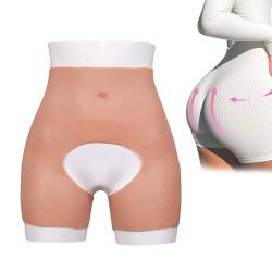 Adima Silikon-Schlüpfer Pobacke Hintern Shaper Control Shorts Fake Butt Hose Hip Enhancer Für Drag Queen Cosplay,Color2,Open crotch3.5 von Adima