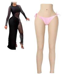 Adima Silikon Vagina Hose Silikon Hüfte Body Shaper Steckbar Boxer Slips Für Crossdresser Transgender,Braun,Upgrade von Adima