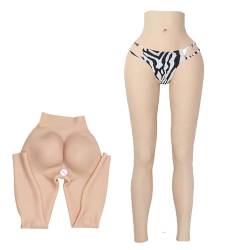 Adima Silikonhose Hip Buttock Thicken Body Shaper Slips Steckbare Hintern Enhancer Shapewear Für Crossdresser,Girly White,Upgrade von Adima