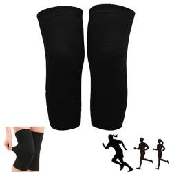 Bambus Sport & Kniebandage Mit Kompression, Arthritis Knieorthese Kniebandage Sport-Knieschoner Atmungsaktiv Und Bequem Für Damen Und Herren (L,Schwarz) von AdinaS