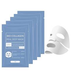 Bio-Collagen Real Deep Mask Biodance Collagen Overnight Mask Deep Anti-Falten-Lifting-Maske Lösliche Kollagen-Ergänzungsfolie Mit Hydrolysierten Kollagenen (5 Stück) von AdinaS