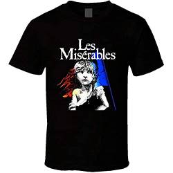 Admit Les Miserables T-Shirt Graphic Tee Printed for Mens Black L Black XL von Admit