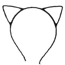 Adorainbow Schwarzes Katzenohren Stirnband Kostüm Katzenohren Stirnband Kostüm Party Katzenohren Stirnband Mit Kabel Schwarzes Katzenohren Haarband von Adorainbow