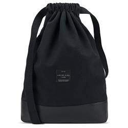 Adore June Daypack Bob Moderner Rucksack Turnbeutel Gymsack für Sport, Reisen und City, Gefütterter Damen & Herren Sportbeutel mit Innentasche und Reißverschluß-Sicherheitstasche von Adore June