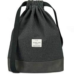 Adore June Daypack Bob Moderner Rucksack Turnbeutel Gymsack für Sport, Reisen und City, Gefütterter Damen & Herren Sportbeutel mit Innentasche und Reißverschluß-Sicherheitstasche von Adore June