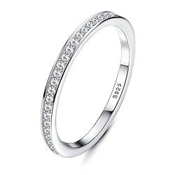Adramata 925 Sterling Silber Ringe für Frauen, 925 Sterling Silber Verlobungsring Promise Ring, Jahrestag Schmuck für Sie, Ringgröße 49 (15.6)-62 (19.7),9 von Adramata