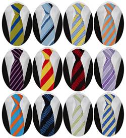 Adulove Herren-Krawatte, klassische Seidenkrawatte, gewebt, Jacquard, 9 Stück, Style-A1 (12 Stück), Einheitsgröße von Adulove
