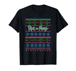 Weihnachten Adult Swim Rick & Morty Christmas Faces T-Shirt von Adult Swim