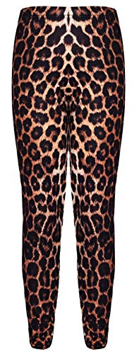 Mädchen Crop Top und Leggings Set Leopard Print Outfit Kurzarm T-Shirt Tee Alter 5-13 Jahre, Leggings, 7-8 Jahre von Aelstores