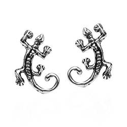Kleine Gecko Eidechse 925 Sterling Silber Ohrstecker von AeraVida