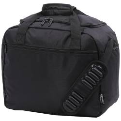 Aerolite Maximale Größe Kabinentaschen mit 5 Jahren Garantie Faltbare Handgepäck Premium Tasche Holdall Klein Leicht Kabinengepäck Unter Sitz Flug Reise Seesack, Schwarz, 17x13x8" JetBlue, Reisetasche von Aerolite