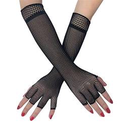 Aeromdale Damen-Handschuhe mit Netzstoff, Schwarz / Weiß, 1 Paar von Aeromdale
