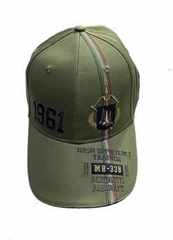 Aeronautica Militare Baseball Cap HA1149, Mütze, Mütze, Mütze, Pfeile Tricolori, militär-grün, One size von Aeronautica Militare