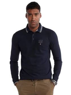 Aeronautica Militare Herren-Poloshirt Frecce Tricolori aus Piqué Dark Blau, mehrfarbig, XL von Aeronautica Militare