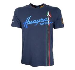 Aeronautica Militare Huayra Tricolore TS2111 T-Shirt für Herren, Farbe Blau, Siehe Foto, Medium von Aeronautica Militare