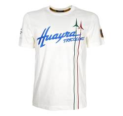 Aeronautica Militare Huayra Tricolore TS2111 T-Shirt für Herren, Farbe Weiß, Siehe Foto, Medium von Aeronautica Militare
