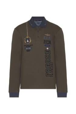 Aeronautica Militare Polo M.L., braun, XXL von Aeronautica Militare