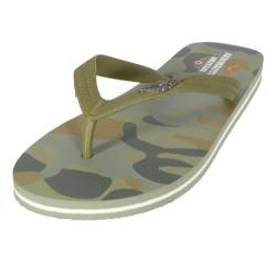 Aeronautica Militare SC243 Camouflage Badelatschen aus Gummi für den Strand, Camouflage Grün, 42 EU von Aeronautica Militare