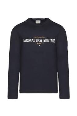 Aeronautica Militare T-Shirt M.L. mit A.O.C. Gummidruck (Dark Blau), mehrfarbig, 56 von Aeronautica Militare