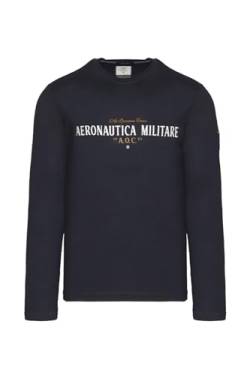 Aeronautica Militare T-Shirt M.L. mit A.O.C. Gummidruck (Dark Blau), mehrfarbig, XL von Aeronautica Militare