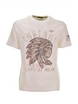 Aeronautica Militare T-Shirt TS2214 Herren T-Shirt 51-o Stormo Indians, Weiß, XL von Aeronautica Militare