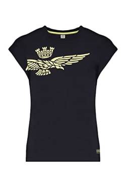 Aeronautica Militare TS1933D Damen-T-Shirt, T-Shirt, Poloshirt, T-Shirt, dunkelblau, X-Small von Aeronautica Militare