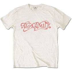 Aerosmith 'Classic Logo' (Natural) T-Shirt (medium) von Aerosmith
