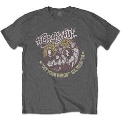 Aerosmith 'Get Your Wings Cheetah' (Charcoal) T-Shirt (medium) von Aerosmith