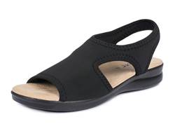 Aerosoft Damen Sandalette Stretch 05, extra leicht und mit rundum Stretch, in 5 Farben (schwarz, numeric_41) von Aerosoft