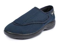 Aerosoft Reha-Halbschuh Stretch 17 Damen Herren Weite G-H Klettverschluss rutschhemmend (blau, Numeric_40) von Aerosoft