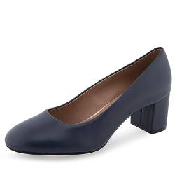 Aerosoles Damen Ebel Pumps, Marineblaues Leder, 39.5 EU von Aerosoles