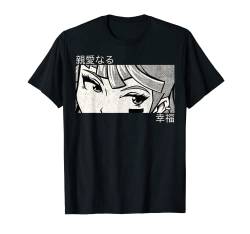 Anime Girl Eyes - Japan Culture Art - Japanisches ästhetisches T-Shirt T-Shirt von Aesthetic Japanese Anime Kawaii Otaku Manga Stuff