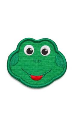 Affenzahn Klett Badge mit verschiedenen Tiermotiven, geeignet für den Daydreamer Abenteuer Rucksack Frosch - Grün von Affenzahn