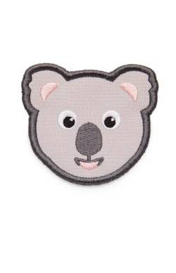 Affenzahn Klett Badge mit verschiedenen Tiermotiven, geeignet für den Daydreamer Abenteuer Rucksack Koala - Grau von Affenzahn