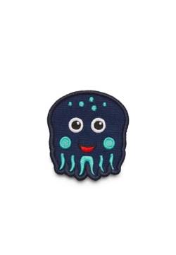 Affenzahn Klett Badge mit verschiedenen Tiermotiven, geeignet für den Daydreamer Abenteuer Rucksack Oktopus - Blau von Affenzahn