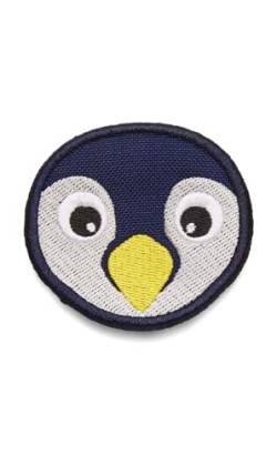 Affenzahn Klett Badge mit verschiedenen Tiermotiven, geeignet für den Daydreamer Abenteuer Rucksack Pinguin - Blau von Affenzahn