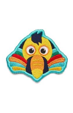 Affenzahn Klett Badge mit verschiedenen Tiermotiven, geeignet für den Daydreamer Abenteuer Rucksack Tukan - Mehrfarbig von Affenzahn